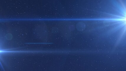 Wall Mural - Animation of lights shining on black background