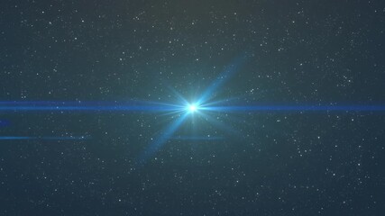 Wall Mural - Animation of lights shining on black background