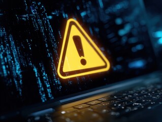 notice of a hacked system following a cyberattack on a network. compromised notion of information. online malware, cybercrime, and cybersecurity. Cybercriminals use hackers to steal information