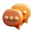 © mdshahab - Orange Speech Bubbles Communication Icon
