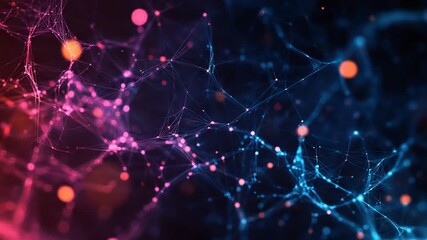 Plexus abstract technology background connecting lines and dots