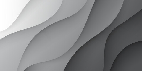 Wall Mural - abstract wave pattern futuristic grey background vector illustration