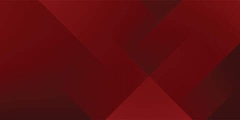 Wall Mural - Abstract simple dark red gradient illustration background with 3d look overlap square with shadow and line pattern. Cool design and luxury. Eps10 vector