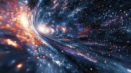 Wall Mural - Vivid Nebula in Deep Space