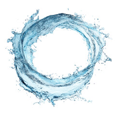 Wall Mural - Dynamic water vortex with a transparent background, showcasing liquid movement and energy in a