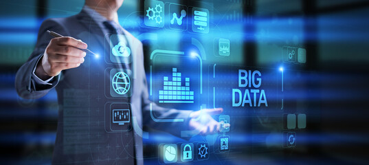 Wall Mural - Big Data Science concept analysis analytics technology internet concept.