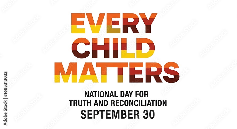 Every child matters national day for truth and reconciliation Stock ...