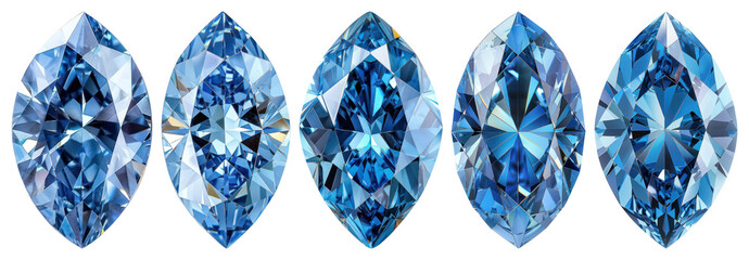 Wall Mural - Brilliant blue gemstones sparkle