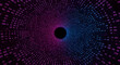© Kanchana - Futuristic digital tunnel of glowing binary code in cyberspace