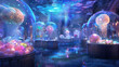 © Chatnarong - Whimsical sweets bazaar, pastel surreal dome