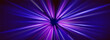 © RDVector - Purple hyperspace speed effect with lightspeed trails and neon warp lines. Futuristic motion glows or radial burst patterns for galaxy backgrounds. Dynamic fiber optics or long exposure streaks.