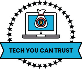 Wall Mural - A logo for Tech You Can Trust