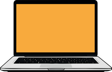 laptop vector illustration