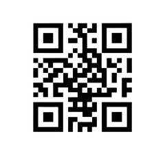white qr code outline on transparent background for easy integration