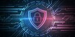 © Jubayer - Cybersecurity Shield with Digital Lock and Futuristic Circuit Background.