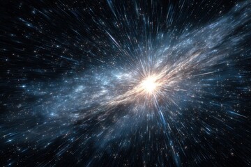 Wall Mural - exploring the beauty of cosmic travel through an abstract galaxy filled with vibrant colors and dyna