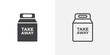 © Nathan - Take away icon set for ui designs on white background