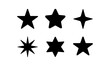 © Frodo - Collection of black star shapes in various styles and designs