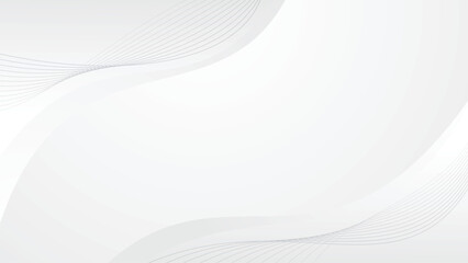 Wall Mural - abstract background white luxury wave shape futuristic illustration