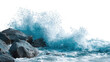 © jhani - Ocean wave crashing on rocks