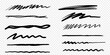 © kume111000 - Set of artistic pen brushes., ink brushes. of vector grunge brushes. Collection of strokes of markers. Set of wavy horizontal lines