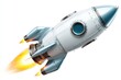 © Spark - A stylized rocket in flight, engines blazing