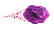 © Mayasari - Glowing purple rock meteoroid space rock cosmic energy trail