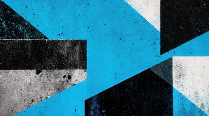 Wall Mural - Abstract Background in Trendy Neo Brutalism Style with Bold Colors
