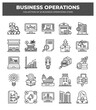 © Icon - Collection of 25 Business Operations Icons: Marketing. Finance. and Management