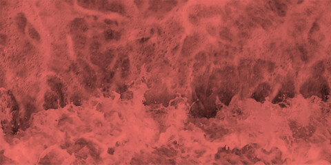 Wall Mural - Abstract water texture in shades of red providing a visual representation of bubbles and foam for design elements and artistic concepts