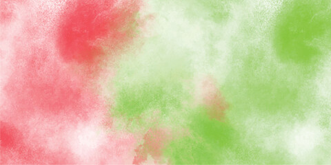 Wall Mural - Abstract watercolor texture in red and green creating a soft and blended background design perfect for graphic design and artistic projects