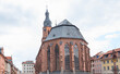 historical Heiliggeistkirche church, old town of Heidelberg