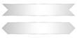 © DLC - Blank silver Ribbons for Titles or Information banner element png file