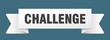 © BHM - challenge ribbon isolated on transparent background. challenge ribbon