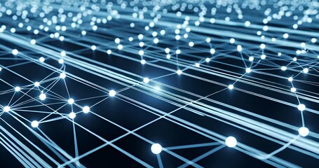 Futuristic technology network abstract digital background visualization, connections and global