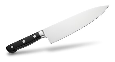 Chefs knife isolated on white background, a versatile tool for slicing, dicing, and chopping with ease
