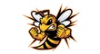 © endang - Angry Cartoon Wasp Mascot.
