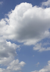 Wall Mural - Blue sky with puffy clouds