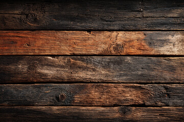 Dark brown rustic wood planks background texture aged weathered wood grain pattern