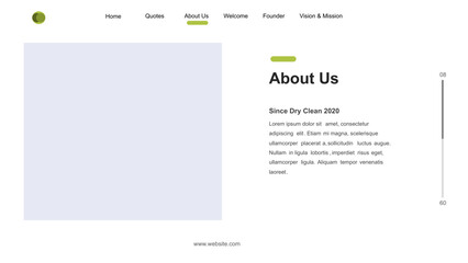  Work Process Presentation with Percentage Indicators