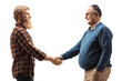 © Ljupco Smokovski - Young bearded man and a mature man shaking hands
