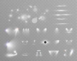 © NAUM - Set of light spotlight effects.Lens flare, explosion,sparkle, dust,line,solar flare, spark and stars.