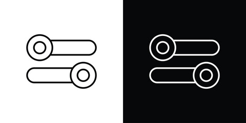 Boolean icon design elements pack. Vector symbols for UI Designs