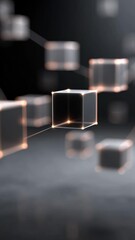 Wall Mural - digital connections and network visualization in modern technology for data transfer and communicati