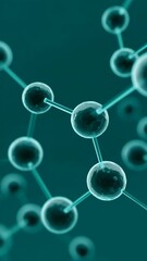 Wall Mural - abstract visual of digital connections highlighting nodes and links in a networked environment