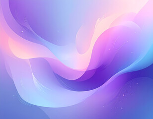 Canvas Print - dreamy abstract background featuring modern fluid wave design. purple and blue gradient light effect