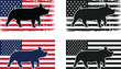 © Bashar - Show Pigs Livestock Silhouette Bundle, Livestock, Pig Silhouettes Black and White Illustrations