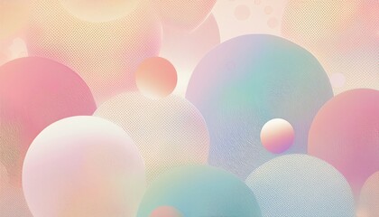 Wall Mural - pastel bubbles with intricate textures and soft gradients in pink and blue hues, ideal for abstract backgrounds or artistic design projects