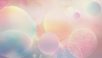 Wall Mural - pastel bubbles with intricate textures and soft gradients in pink and blue hues, ideal for abstract backgrounds or artistic design projects