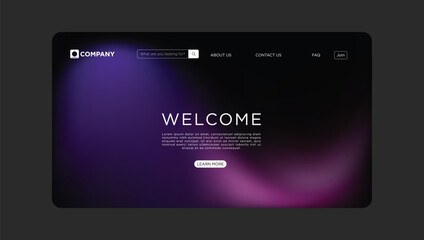 Stunning modern website landing page template for seamless user experience and sleek digital design